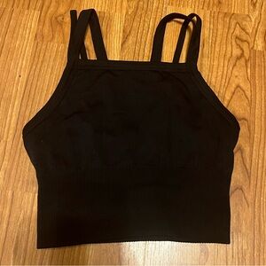 Black crop top